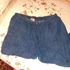 💜 Woman Within 20W Denim Capris